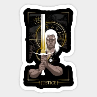 Wolf of Justice Sticker